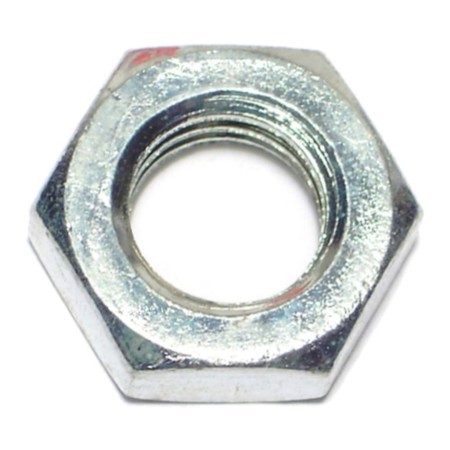 Midwest Fastener Lock Nut, 9/16"-12, Steel, Zinc Plated, 6 PK 60686